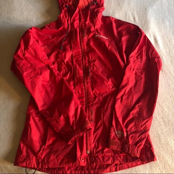 Red Columbia Rain Jacket Coat XS - Picture 4 of 6